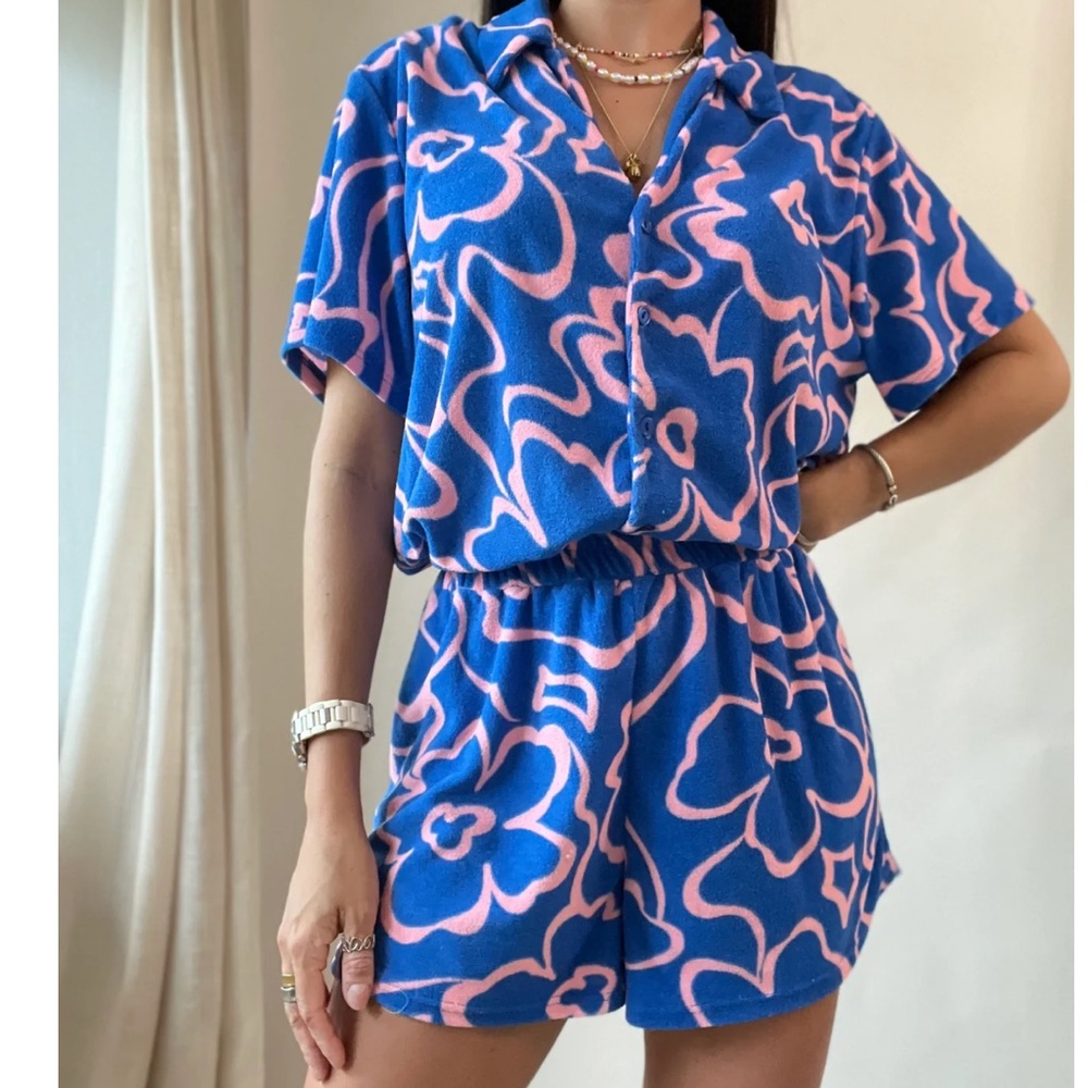 Blue and Pink Terry Set size small nwt - Picture 7 of 7